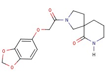 2-[(1,3-benzodioxol-5-yloxy)acetyl]-2,7-diazaspiro[4.5]decan-6-one