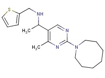 1-[2-(1-azocanyl)-4-methyl-5-pyrimidinyl]-N-(2-thienylmethyl)ethanamine