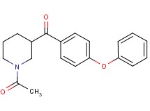 (1-acetyl-3-piperidinyl)(4-phenoxyphenyl)methanone