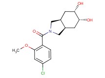 (3aR*,5R*,6S*,7aS*)-2-(4-chloro-2-methoxybenzoyl)octahydro-1H-isoindole-5,6-diol