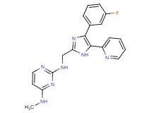 N~2~-{[4-(3-fluorophenyl)-5-pyridin-2-yl-1H-imidazol-2-yl]methyl}-N~4~-methylpyrimidine-2,4-diamine