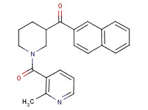 {1-[(2-methyl-3-pyridinyl)carbonyl]-3-piperidinyl}(2-naphthyl)methanone