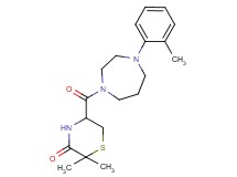 2,2-dimethyl-5-{[4-(2-methylphenyl)-1,4-diazepan-1-yl]carbonyl}-3-thiomorpholinone