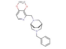 (1S*,5R*)-3-benzyl-6-[(3,4-dimethoxy-2-pyridinyl)methyl]-3,6-diazabicyclo[3.2.2]nonane