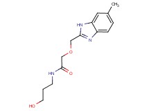 N-(3-hydroxypropyl)-2-[(6-methyl-1H-benzimidazol-2-yl)methoxy]acetamide