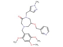 1-[(1-methyl-1H-pyrazol-4-yl)methyl]-6-(3-pyridinylmethoxy)-4-(2,4,5-trimethoxybenzyl)-1,4-diazepan-2-one