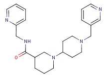 N-(pyridin-2-ylmethyl)-1'-(pyridin-3-ylmethyl)-1,4'-bipiperidine-3-carboxamide