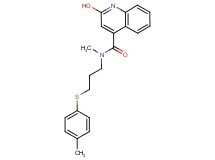 2-hydroxy-N-methyl-N-{3-[(4-methylphenyl)thio]propyl}-4-quinolinecarboxamide