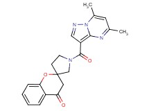 1'-[(5,7-dimethylpyrazolo[1,5-a]pyrimidin-3-yl)carbonyl]spiro[chromene-2,3'-pyrrolidin]-4(3H)-one