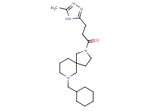 7-(cyclohexylmethyl)-2-[3-(5-methyl-4H-1,2,4-triazol-3-yl)propanoyl]-2,7-diazaspiro[4.5]decane
