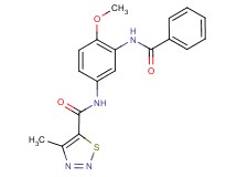 N-[3-(benzoylamino)-4-methoxyphenyl]-4-methyl-1,2,3-thiadiazole-5-carboxamide
