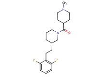 3-[2-(2,6-difluorophenyl)ethyl]-1-[(1-methyl-4-piperidinyl)carbonyl]piperidine