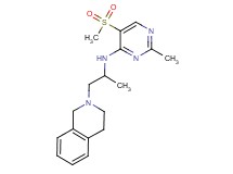 N-[2-(3,4-dihydroisoquinolin-2(1H)-yl)-1-methylethyl]-2-methyl-5-(methylsulfonyl)pyrimidin-4-amine
