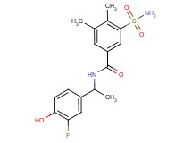 3-(aminosulfonyl)-N-[1-(3-fluoro-4-hydroxyphenyl)ethyl]-4,5-dimethylbenzamide
