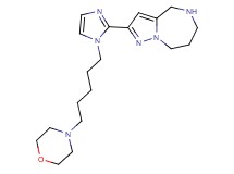 2-{1-[5-(4-morpholinyl)pentyl]-1H-imidazol-2-yl}-5,6,7,8-tetrahydro-4H-pyrazolo[1,5-a][1,4]diazepine dihydrochloride