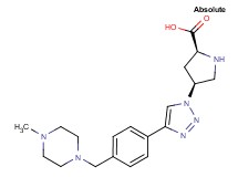 (4S)-4-(4-{4-[(4-methylpiperazin-1-yl)methyl]phenyl}-1H-1,2,3-triazol-1-yl)-L-proline
