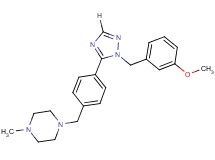 1-{4-[1-(3-methoxybenzyl)-1H-1,2,4-triazol-5-yl]benzyl}-4-methylpiperazine