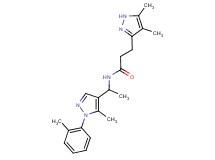 3-(4,5-dimethyl-1H-pyrazol-3-yl)-N-{1-[5-methyl-1-(2-methylphenyl)-1H-pyrazol-4-yl]ethyl}propanamide