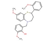 2-methoxy-6-{[8-methoxy-2-(2-methoxyphenyl)-3,4-dihydro-1,5-benzothiazepin-5(2H)-yl]methyl}phenol