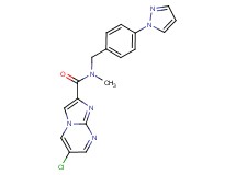 6-chloro-N-methyl-N-[4-(1H-pyrazol-1-yl)benzyl]imidazo[1,2-a]pyrimidine-2-carboxamide