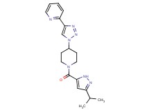 2-(1-{1-[(3-isopropyl-1H-pyrazol-5-yl)carbonyl]-4-piperidinyl}-1H-1,2,3-triazol-4-yl)pyridine