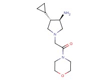 rel-(3R,4S)-4-cyclopropyl-1-[2-(4-morpholinyl)-2-oxoethyl]-3-pyrrolidinamine dihydrochloride