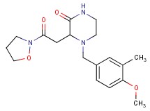 3-[2-(2-isoxazolidinyl)-2-oxoethyl]-4-(4-methoxy-3-methylbenzyl)-2-piperazinone