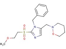 2-({1-benzyl-2-[(2-methoxyethyl)sulfonyl]-1H-imidazol-5-yl}methyl)-1,2-oxazinane