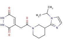4-{2-[3-(1-isopropyl-1H-imidazol-2-yl)piperidin-1-yl]-2-oxoethyl}-1,2-dihydropyridazine-3,6-dione