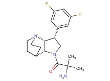 {2-[rel-(2R,3R,6R)-3-(3,5-difluorophenyl)-1,5-diazatricyclo[5.2.2.0~2,6~]undec-5-yl]-1,1-dimethyl-2-oxoethyl}amine dihydrochloride