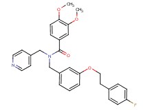 N-{3-[2-(4-fluorophenyl)ethoxy]benzyl}-3,4-dimethoxy-N-(4-pyridinylmethyl)benzamide