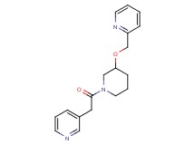 2-({[1-(3-pyridinylacetyl)-3-piperidinyl]oxy}methyl)pyridine
