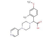 (4-methoxy-2-methylphenyl)(4-pyridin-4-ylpiperazin-1-yl)acetic acid