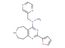 2-(2-furyl)-N-methyl-N-(2-pyrazinylmethyl)-6,7,8,9-tetrahydro-5H-pyrimido[4,5-d]azepin-4-amine dihydrochloride