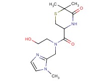 N-(2-hydroxyethyl)-6,6-dimethyl-N-[(1-methyl-1H-imidazol-2-yl)methyl]-5-oxothiomorpholine-3-carboxamide