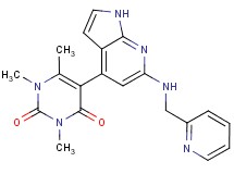 1,3,6-trimethyl-5-{6-[(pyridin-2-ylmethyl)amino]-1H-pyrrolo[2,3-b]pyridin-4-yl}pyrimidine-2,4(1H,3H)-dione