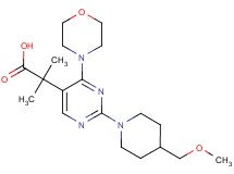 2-{2-[4-(methoxymethyl)piperidin-1-yl]-4-morpholin-4-ylpyrimidin-5-yl}-2-methylpropanoic acid