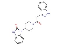 1-[1-(1H-indazol-3-ylacetyl)-1,2,3,6-tetrahydro-4-pyridinyl]-1,3-dihydro-2H-benzimidazol-2-one