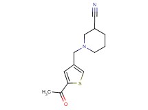 1-[(5-acetyl-3-thienyl)methyl]piperidine-3-carbonitrile