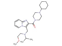 ({2-[(4-cyclohexyl-1-piperazinyl)carbonyl]imidazo[1,2-a]pyridin-3-yl}methyl)isopropyl(2-methoxyethyl)amine