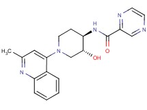 N-[(3R*,4R*)-3-hydroxy-1-(2-methylquinolin-4-yl)piperidin-4-yl]pyrazine-2-carboxamide