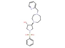 (3S*,4S*)-1-(phenylsulfonyl)-4-[4-(2-pyridinylmethyl)-1,4-diazepan-1-yl]-3-pyrrolidinol