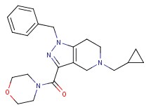 1-benzyl-5-(cyclopropylmethyl)-3-(4-morpholinylcarbonyl)-4,5,6,7-tetrahydro-1H-pyrazolo[4,3-c]pyridine