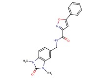 N-[(1,3-dimethyl-2-oxo-2,3-dihydro-1H-benzimidazol-5-yl)methyl]-5-phenyl-3-isoxazolecarboxamide