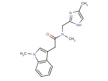 N-methyl-N-[(4-methyl-1H-imidazol-2-yl)methyl]-2-(1-methyl-1H-indol-3-yl)acetamide