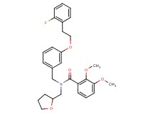 N-{3-[2-(2-fluorophenyl)ethoxy]benzyl}-2,3-dimethoxy-N-(tetrahydro-2-furanylmethyl)benzamide