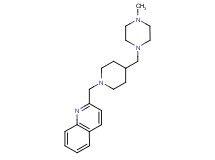 2-({4-[(4-methylpiperazin-1-yl)methyl]piperidin-1-yl}methyl)quinoline