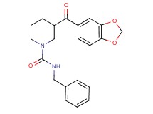 3-(1,3-benzodioxol-5-ylcarbonyl)-N-benzyl-1-piperidinecarboxamide