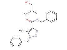 N,1-dibenzyl-N-(3-hydroxy-2-methylpropyl)-5-methyl-1H-1,2,3-triazole-4-carboxamide
