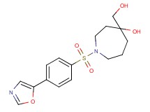 4-(hydroxymethyl)-1-{[4-(1,3-oxazol-5-yl)phenyl]sulfonyl}-4-azepanol
